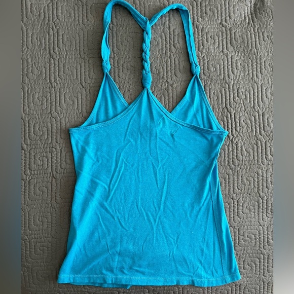 Gilly Hicks Turquoise Tank Top with Braided Straps - Picture 3 of 3